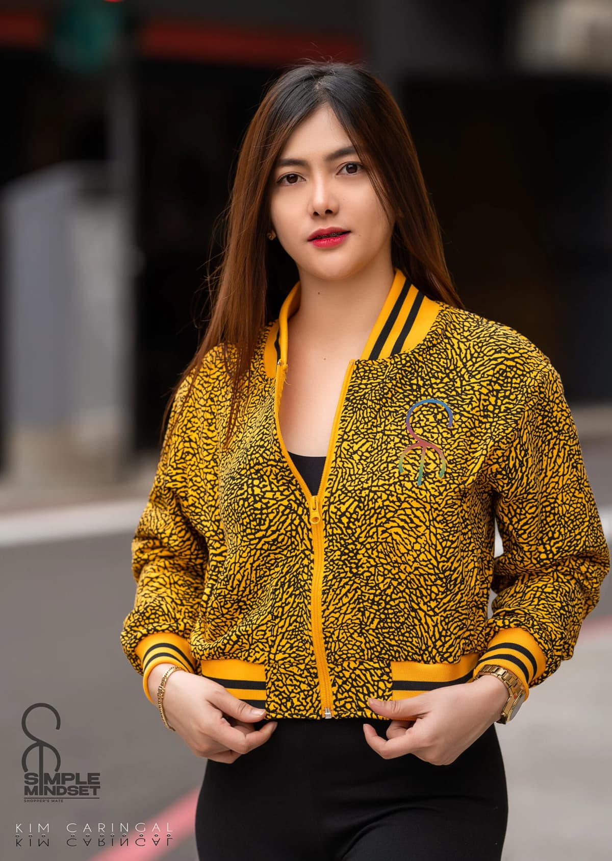 Simple Mindset Cement Crop top Jacket